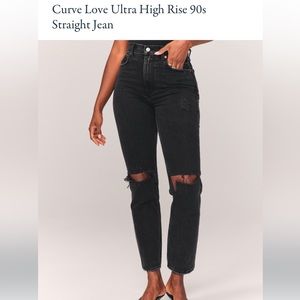 Curve Love 90s Ultra High Rise Straight Jeans 31